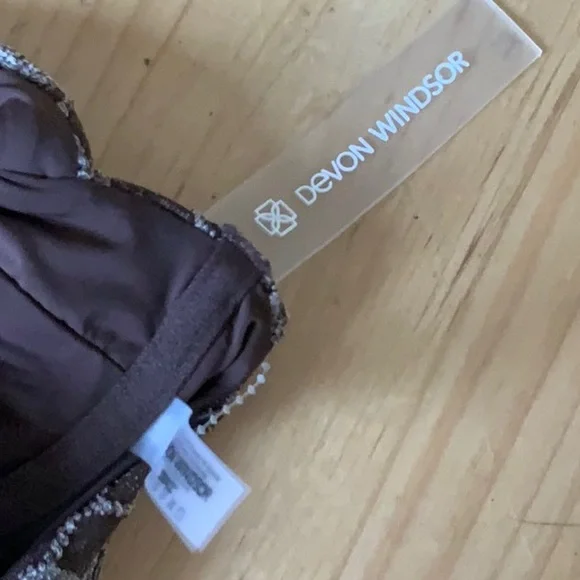 DEVON WINDSOR cocoa bikini set size S NWT - Picture 7 of 7